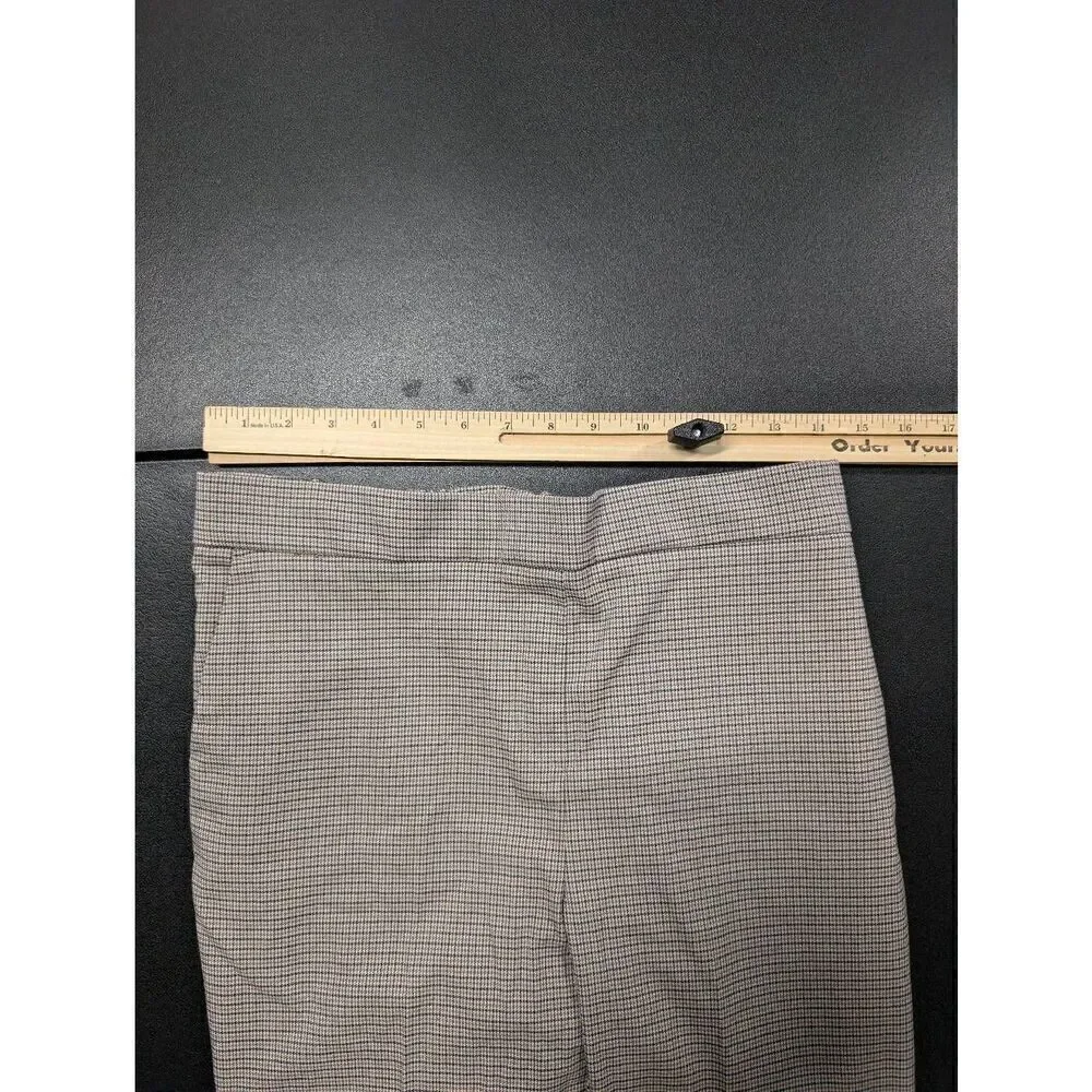 Rachael Zoe Plaid Cream and Black Pants Women's